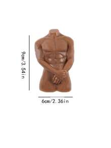 1个Taba-Squishy趣味搞怪肌肉男挤压玩具，创意减压挤压球 - 彩色 - 查看 3