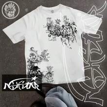 Premium 100% Cotton T-Shirt ASHSTAR "Gothic Y2K" - 白色 - 查看 1