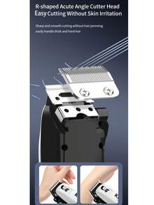 Máy cắt tóc điện gia dụng KM-PG809A bền lâu, 5 tốc độ điều chỉnh, màn hình thông minh, sạc nhanh USB, máy tỉa tóc và râu, động cơ tốc độ cao, lưỡi dao R-Type thân thiện với da, 1 chiếc - Xem 5