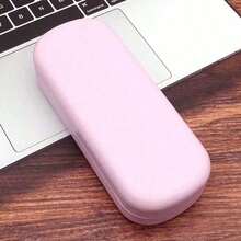 Estuche de gafas minimalista y de moda, a prueba de polvo, a prueba de agua y a prueba de golpes, adecuado para estudiantes, trabajadores de oficina y personas mayores, portátil para uso escolar, doméstico, laboral y al aire libre - Multicolor - Ver 14