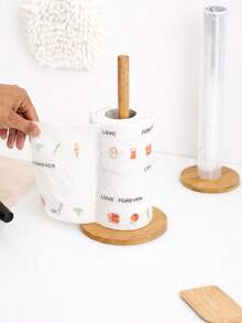 1 Hộp đựng khăn giấy bằng sợi tre, hộp đựng giấy cuộn để bàn độc lập cho nhà bếp, hộp đựng giấy cuộn tiêu chuẩn bằng gỗ tự nhiên, đế chống trượt, hộp đựng khăn giấy kiểu dáng đồng quê đơn giản để bàn trong nhà bếp/nhà hàng/căn hộ/nhà nghỉ. - Nhiều màu - Xem 4