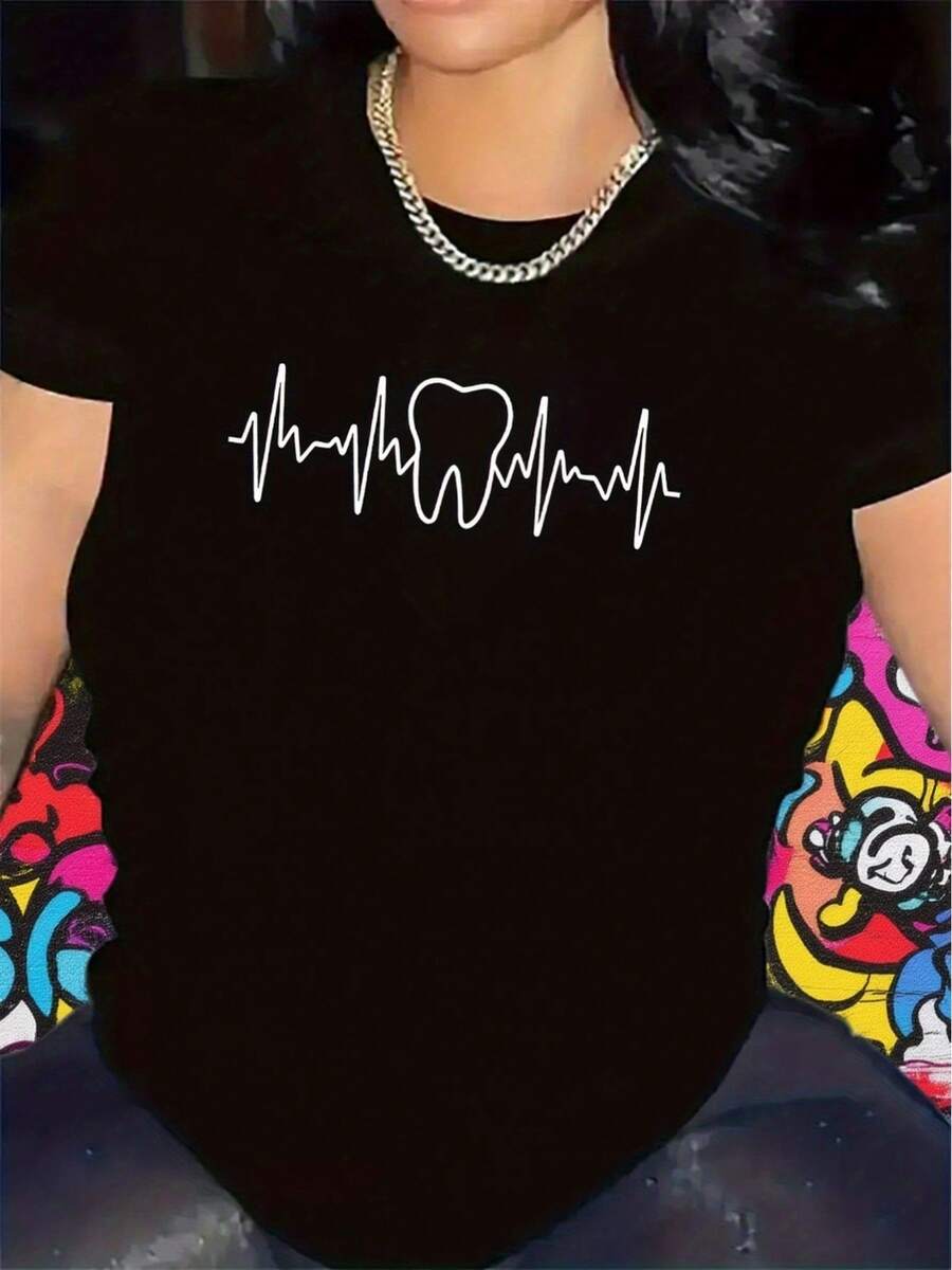 Women T-Shirts - Black - View 1