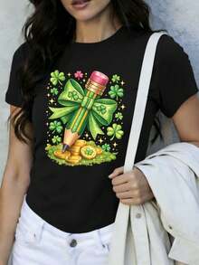 Women T-Shirts - Black - View 1