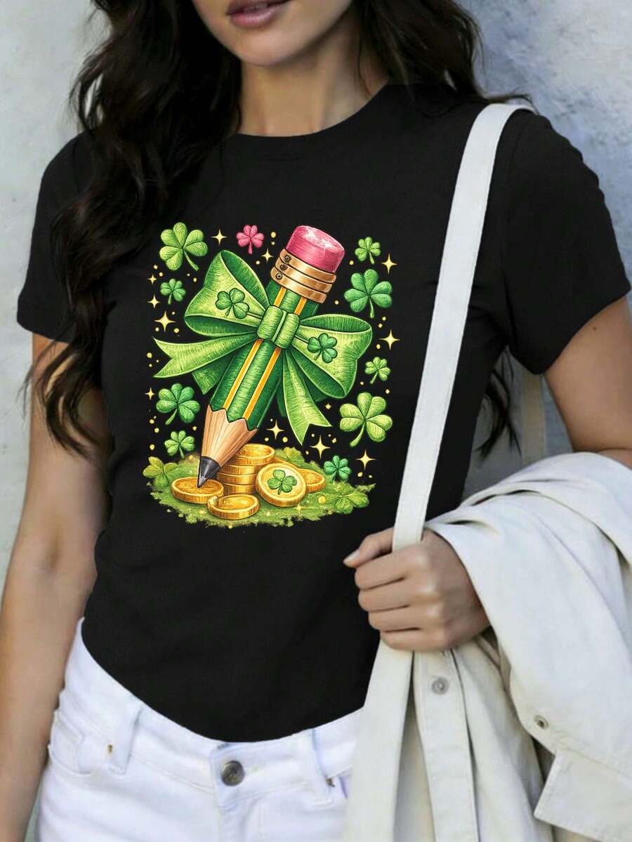Women T-Shirts - Black - View 1