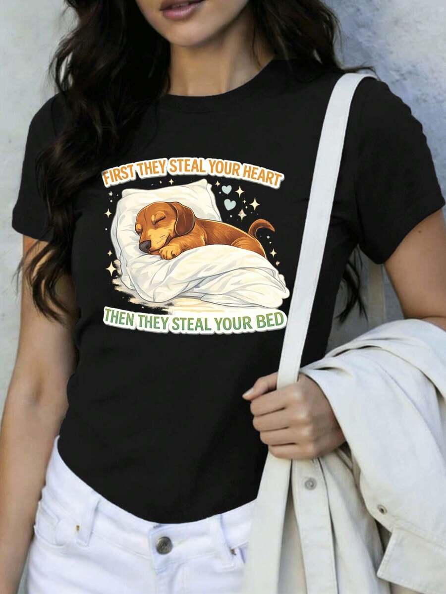 Women T-Shirts - Black - View 1