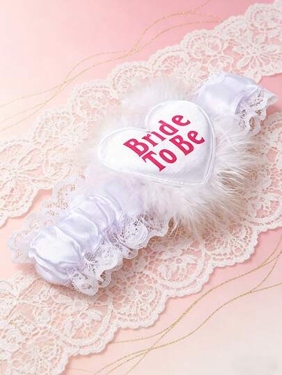 1pc Bridal Garter, Sexy Lace Wedding Bride Garter, Wedding Accessory, Bridesmaid Leg Decor, Wedding Decoration Set - My Wedding Day Awakening White Thigh Garter - Bridal Shower - Bride - Bachelorette Party - Bridesmaid Gift