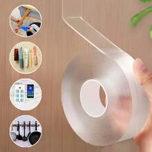 5m/3m/1m Nano Double-Sided Tape, Super Sticky Transparent Waterproof Reusable Adhesive Tape - 3CM Wide - View 4