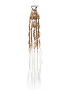 1 Stück lange geflochtene synthetische Haarverlängerung Pferdeschwanz, Damen Pferdeschwanz mit Haargummi, hergestellt aus synthetischen Fasern, geeignet für Weihnachten, Alltag, Partys und mehr Haargummis, Haargummibänder, Scrunchies, Haarseile - Verschiedenfarbig - Übersicht 11