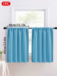 1pc Solid Color Blackout Curtain, Modern Minimalist Home Sunshade Thermal Insulation Kitchen Curtain, Suitable For Living Room, Bedroom, Kitchen, Home Decor, Room Decoration - Multicolor - View 24