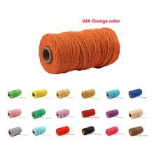 2mm 100m Cotton Rope Cotton Thread, Suitable For Handmade Knitting, Knitting Crafts, Crochet Handmade, Bohemian Decor, Twisted Braided Rope, Handmade Bow Gift Packaging Material, Wedding Decoration, Handmade Gifts, String Lights, Plant Hanging Baskets - 2mm - View 20