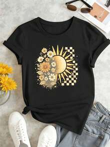Women T-Shirts - Black - View 2
