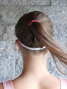 Kit Of 3 Basic Elastic Headbands For Yoga, Sports, Running, Fitness, And Sports - White - 3 白色 - 查看 3