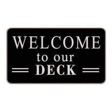 Inspirational Gifts Door Mat Non-Slip Entrance Mat, Home Decor Romans 8:31 Welcome Mat Funny Doormat For Entrance Way Indoor/Front Door/Kitchen - Black Deck - View 2