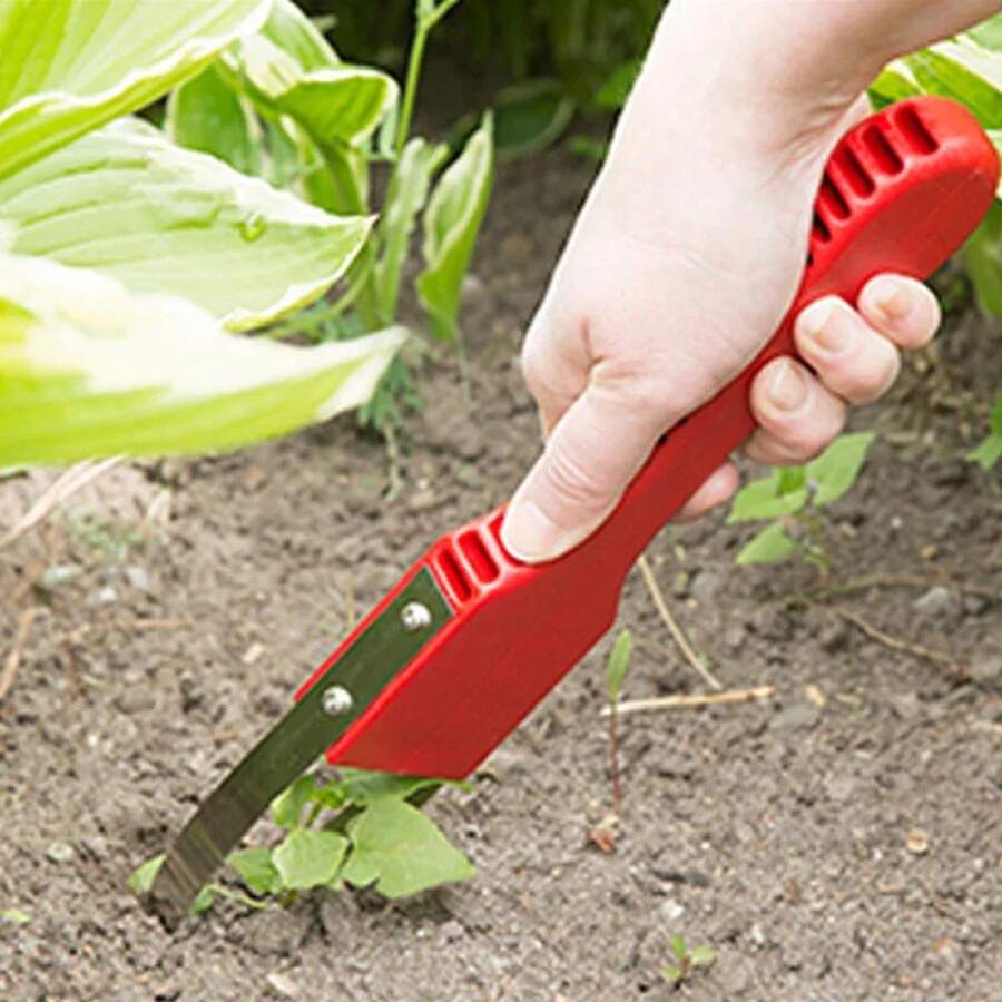 Herramienta de deshierbe de jardinería, herramienta de deshierbe de bucle Manual de hierro portátil para deshierbe, aflojamiento, plantar, herramienta de deshierbe de bucle de mano de jardinería - Verde - Ver 1