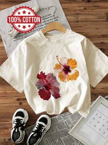 Women T-Shirts - [White] - View 7