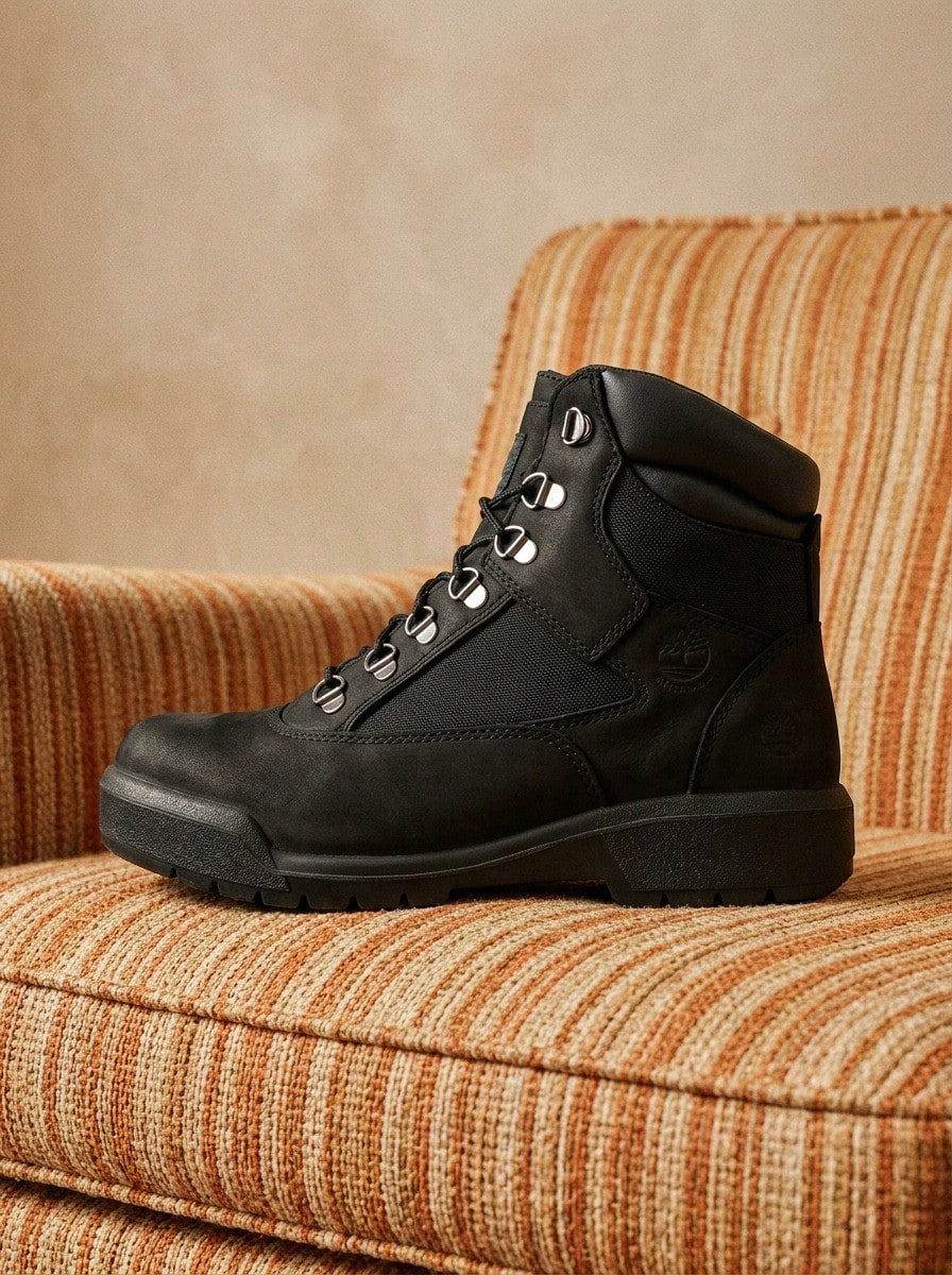Waterproof Field Boots Men Boots Breathable Sweat Absorption Warmth Windproof Lightweight Solid Easy To Wash Decoration Versatile Outdoor Daily Black TB0A17KC - Black - View 1