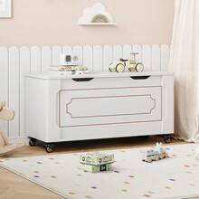 Storage Benches & Ottomans - White - View 7