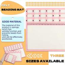 KLONKEE Bead Mat DIY Bracelet Necklace Design Tray, Long Tube Spoon Jewelry Shovel With Tweezers, Used For Beading Bracelet Jewelry Making, With Independent Grid, Practical And Convenient Tray Tool - Beaded Mat - View 4
