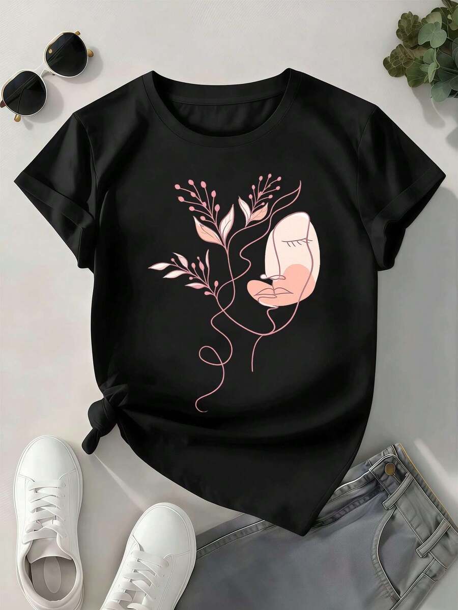 Women T-Shirts - Black - View 1