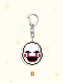 1pc Y2K Style Cartoon FNAF Acrylic Keychain, Featuring Character Graphic Design, Suitable For Car Keys, Backpacks, Bags, Lanyards, Keychains, And Makes A Great Gift For Boyfriends, Girlfriends, Family, Doctors, Nurses, Valentine's Day, Phone Decoration, Etc. - A - 查看 3