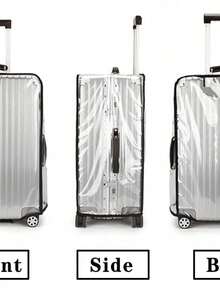 SWISS SILVER Waterproof Plastic Suitcase Protector Cover For Travel - Clear - View 5