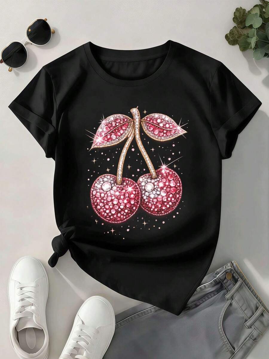 Women T-Shirts - Black - View 1
