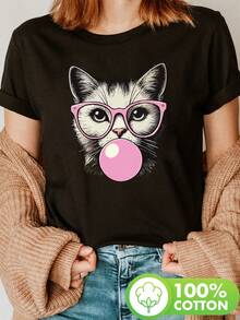 Women T-Shirts - [White] - View 6