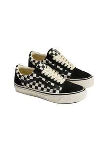 Vans LX OLD SKOOL UNISEX  SNEAKERS BLACK AND WHITE VD56 - CHECKERBOARD BLACK/WHITE - View 2