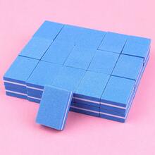 50pcs Mini Foam Nail Files Square Polishing Blocks Nail Shaping Manicure Tools, Assorted Colors - Multicolor - View 8