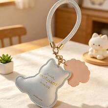 Miniso Móc khóa hình kem Mofusand, màu xanh dương và xanh lá cây tươi mát, chất liệu PU chống mài mòn, hình hoạt hình 3D, mặt dây chuyền độc đáo để đựng chìa khóa/túi xách, yếu tố mùa hè sáng tạo, thiết kế khóa chắc chắn (1 chiếc) - Nhiều màu - Xem 9