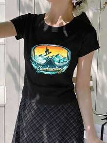 Women T-Shirts - Black - View 2