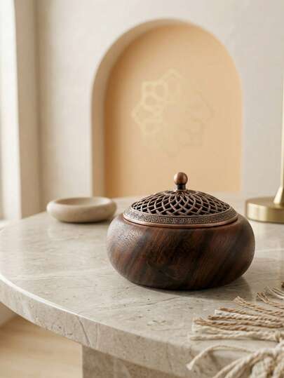 2 piezas/1 pieza Quemador de incienso de madera vintage, difusor de aroma retro de estilo oriental. Adecuado para decoración del hogar, dormitorio, sala de estar, oficina, espacio de yoga, fiesta, estudio, decoración de ceremonia del té. Se puede usar como quemador de incienso de madera de agar retro, decoración de sala de estar, regalo de regreso a la escuela, regalo de graduación, recuerdo, regalo del Día de San Valentín, regalo de boda, regalo del Eid Al-Fitr, decoración del Eid Al-Fitr, promoción del Ramadán, obsequio del Eid Al-Fitr, bendición del Ramadán