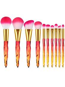 10pcs Makeup Brush Set, Suitable For Daily Makeup, Can Be Given As Gift To Girlfriend - Multicolor - View 1