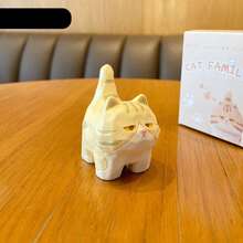 1个超萌猫咪摆件，树脂材质，家居装饰，必备家居饰品，也是送给朋友的绝佳礼物 - 多色 - 查看 3