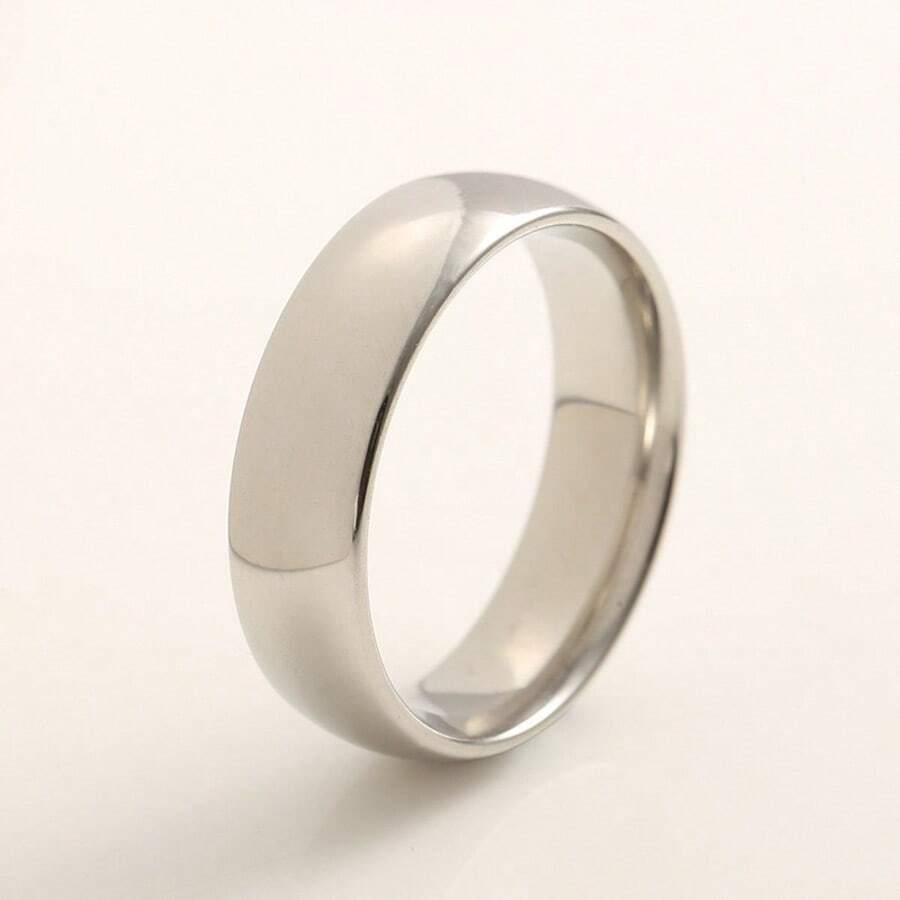 Women's Stainless Steel Ring, Personalized Jewelry, Perfect Gift - 銀色 - 查看 1