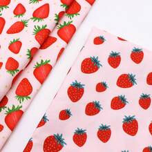 1Pc Fruit Strawberry Polyester Fabric -59x19.68inch(150x50cm) - Soft & Durable Polyester Material, Pre-Cut For DIY Sofa Covers & Handmade Projects,Gift Wrapping,Sewing,Bags,Party Decor, Tablecloths - Default - View 1