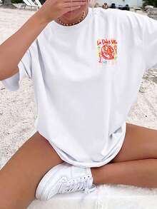 Women T-Shirts - 白色 - 查看 2