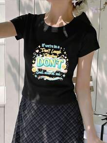Women T-Shirts - Black - View 2