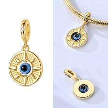 Original Nature-Style Charms, Sun Beads Pendants: Golden Chameleon, Luminous Whale Shark, Butterfly, Elephant, And Bear Charms Fit Bracelet, Necklace - Gold Or Silver - View 18