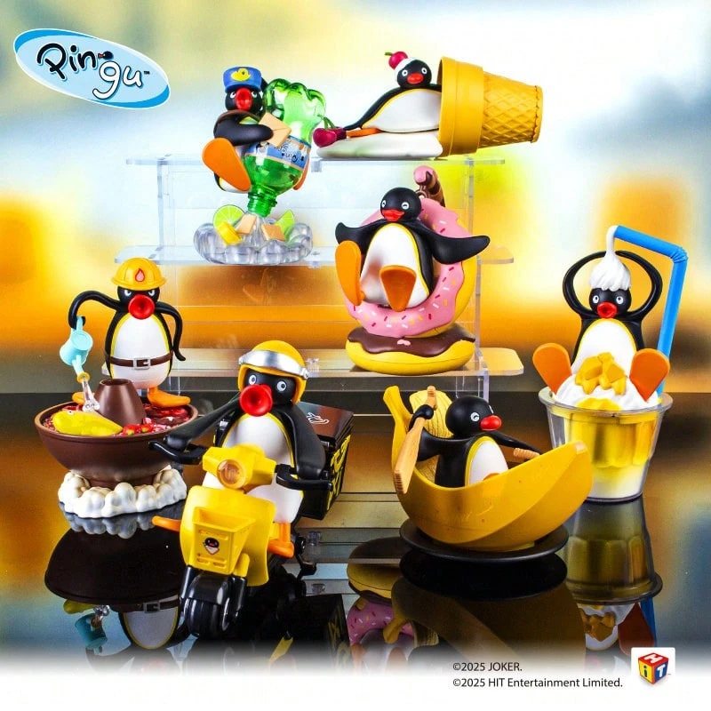Mattel 企鵝零食愛好者積木盲盒:創意組裝玩具與展示品(多種食物主題),可愛兒童禮物(隨機款) - 彩色 - 查看 1