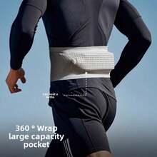 Sac de taille de sport invisible, ceinture de course invisible avec porte-téléphone, pochette de téléphone de course, convient pour la marche rapide, les voyages, les sports, la randonnée, l'exercice - Multicolore - Voir 9