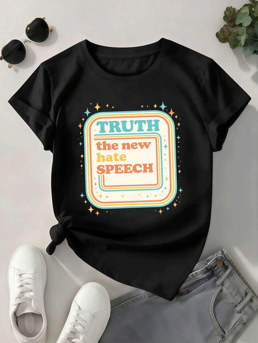Women T-Shirts - Black - View 1