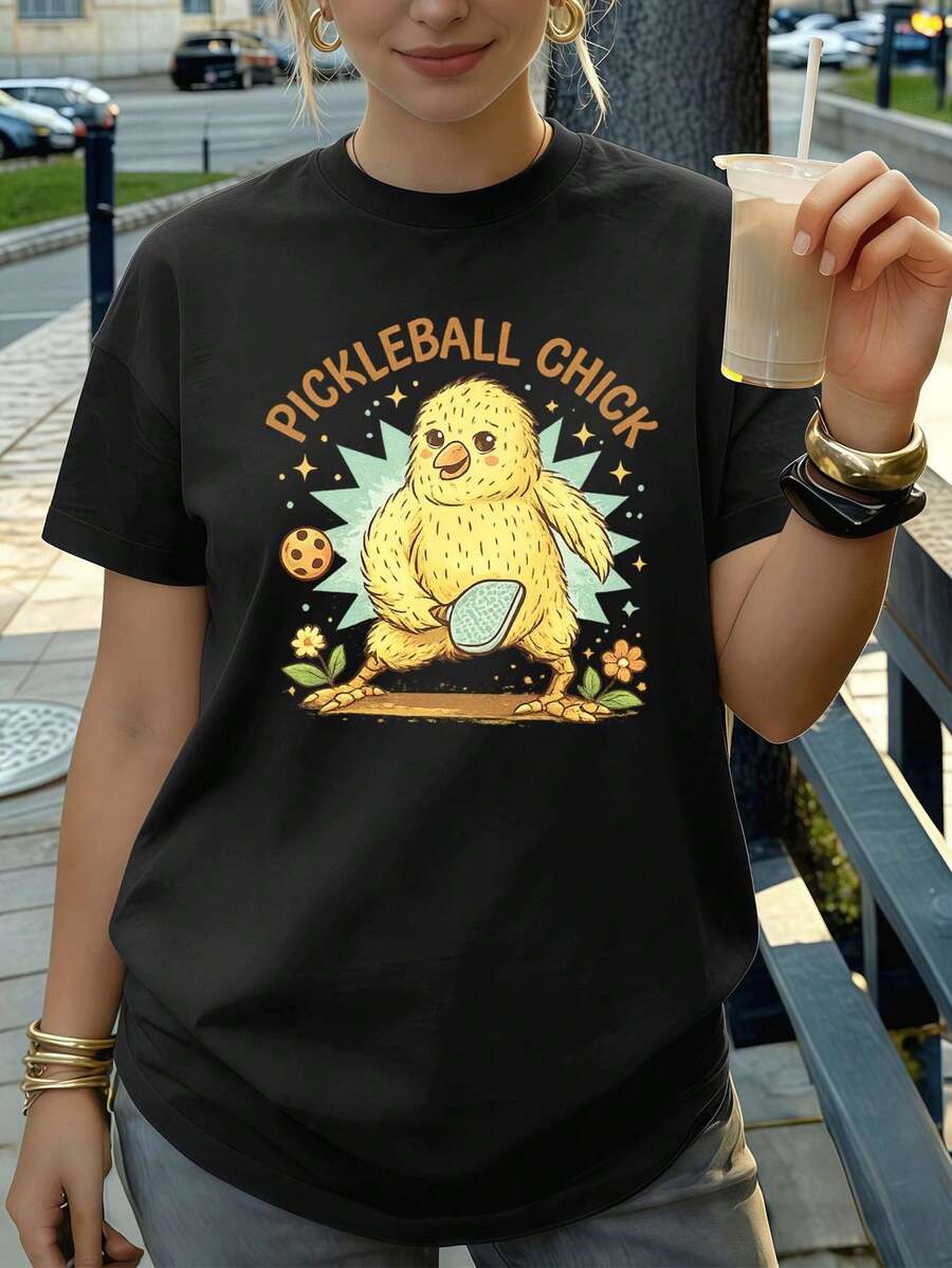 Women T-Shirts - Black - View 1