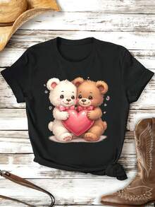 Women T-Shirts - Black - View 2