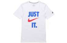 Nike Sportswear 字母印花圓領美式復古多巴胺短袖T卹 - 白色 - 查看 14