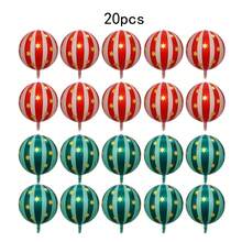 2 quả bóng bay hình ngôi sao 4D sọc 3D tròn bằng giấy bạc nhôm, kích thước 22 inch, thích hợp trang trí tiệc sinh nhật, phù hợp cho tiệc sinh nhật lần thứ nhất. - Nhiều màu - Xem 15