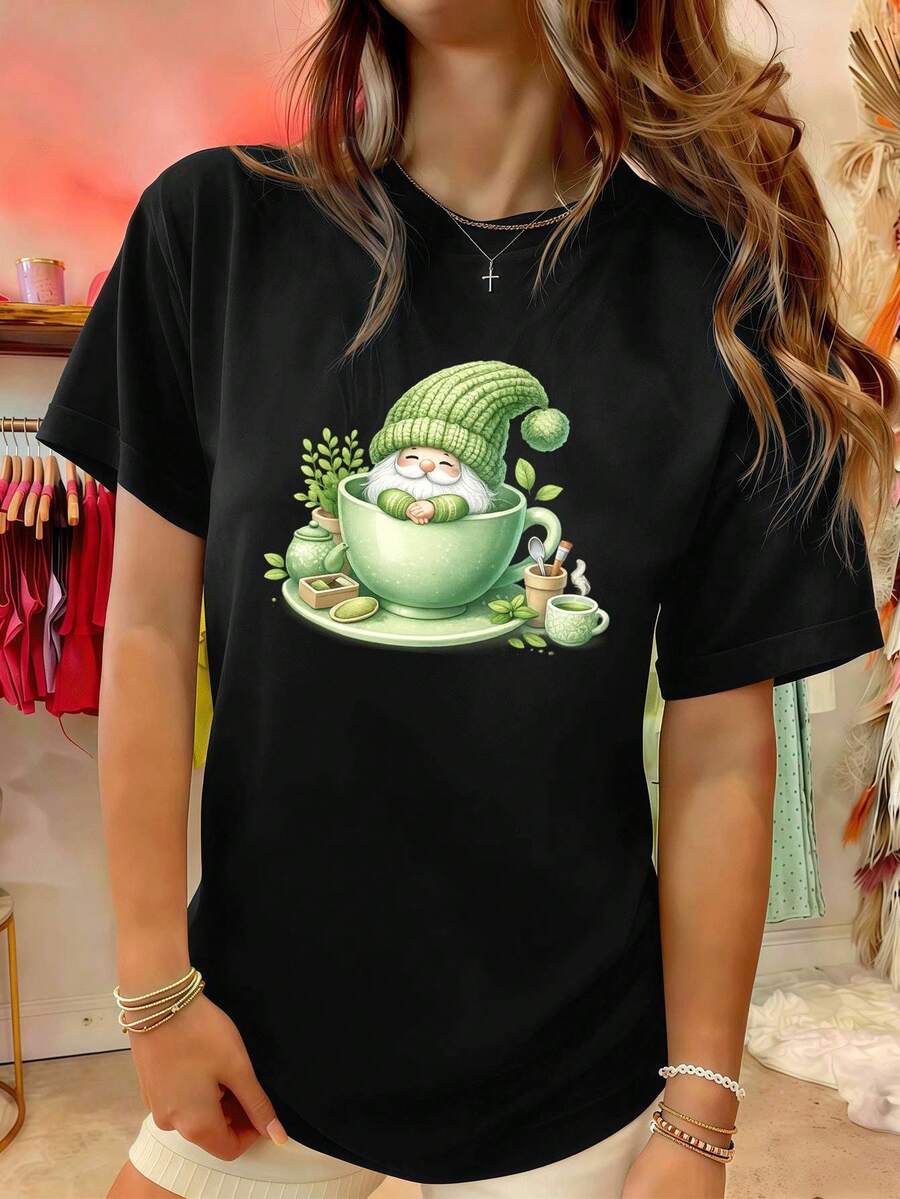 Women T-Shirts - Black - View 1