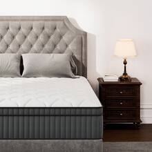 12/14 Inch Mattresses Available In Twin, Full And Queen Sizes. Crafted From Breathable Knit Fabric, Soft And Skin-Friendly. Featuring Comfort Padding And Sturdy Support Springs, It Offers A Medium-Firm Feel. Independent Pocket Springs Contour Your Body, Evenly Relieve Pressure And Provide Flexible, Stable Support. Durable And Reliable, For A Relaxing, Comfortable And Restful Sleep. - 黑灰 - 查看 16