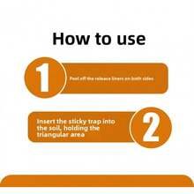 100 Sticky Insect Traps For Flower Pots – Yellow Sticky Traps Against Whiteflies, Fungus Gnats And Fruit Flies. - 蝴蝶形 - 查看 9