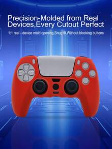 1 pieza Funda para 5 controles, diseño texturizado antideslizante para evitar caídas, arañazos y sudor, mejorando la experiencia de juego - Ver 5